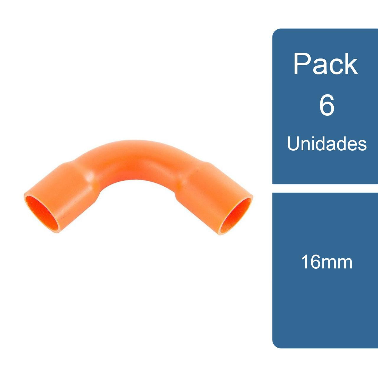 Pvc - Pack 6 Curva Conduit 16mm
