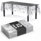 thumbnail image 1 of Exquisite Mantel Rectangular Plateado con Estrellas 54" x 108" - Pack de 48, 1 of 5