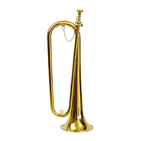 Etinger - Corneta Grande Dorada Con Case - Pa-H1E1