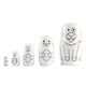 thumbnail image 1 of 5 Piezas De Muñecas Rusas Anidadas, Adorno De Escritorio Pintado A Mano, Artesanía Matryoshka, 1 of 3