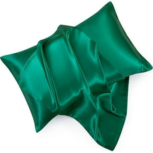 Veatool - 2 Fundas De Almohada De Satén Estándar Con Cierre De Sobre, Diseño Sin Cremallera, Suaves Y Lisas, 20 X 26 Pulgadas
