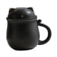 thumbnail image 1 of Taza De Té De Cerámica Lucky Cat Coffee Shop Home Portable 350ml Office Espresso Cup Black, 1 of 3