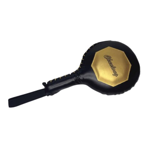 Magideal - Almohadilla De Patada De Taekwondo, Equipo De , Objetivo De Pie, Almohadilla De Patada Portátil, Objetivo De De Kickboxing Para Practicar Oro Negro