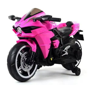 Mundo Online - Moto Eléctrica Niños Alta Gama Luces Led Y Sonido Rosado