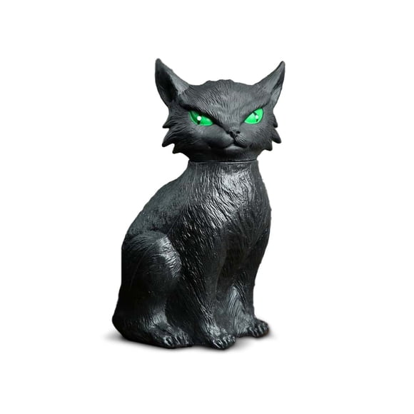 Gato Negro Animado con Luz y Sonido 33 cm Halloween - Frank & Mortis