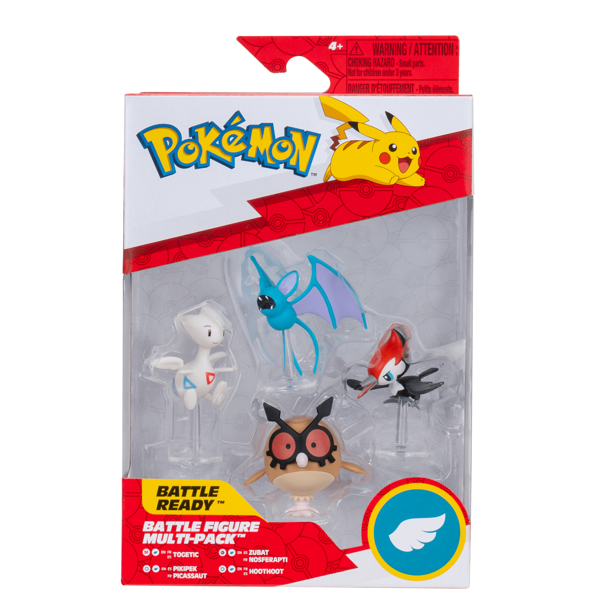 Pokemon - Pack De 4 Figuras 5 Cm De Batalla Pokémon