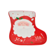 thumbnail image 1 of Plato Navideño Decorativo Con Forma De Bota De Santa Claus Y Muñeco De Nieve, 1 of 3