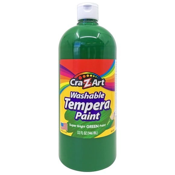Pintura Cra-Z-Art, lavable, verde tempera, 946 ml