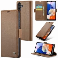 Caseme Tipo Cartera Samsung Galaxy A14 4G/5G Con Cierre Magnético, Rfid, Tarjetero, Soporte, Carga Inalámbrica