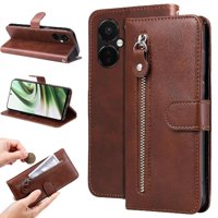 Gangxun - Funda Con Cremallera Para Oneplus Nord Ce 3, Carcasa Cartera De Cuero Pu Con Soporte Y Tarjetero