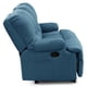 thumbnail image 4 of Bergere Perugia Reclinable 3 Cuerpos Tela Velvet Azul Petroleo, 4 of 8