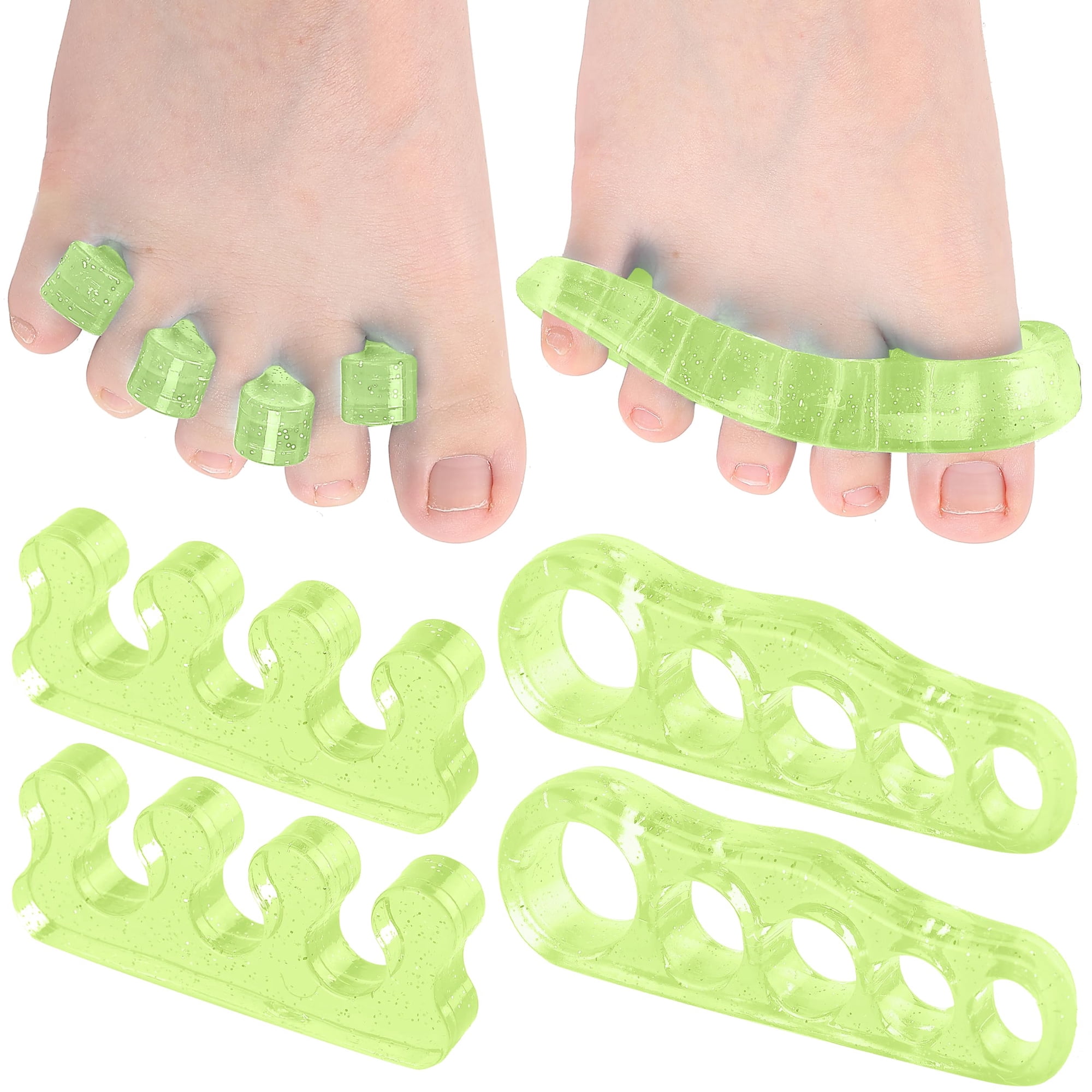 Dr Jk - Separador De Dedos Dr. Jk Toepal Gel, 4 Pares, Corrector De Juanetes