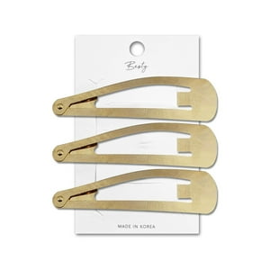 Besty - Set Clip Ovalado Dorado 3U Dorado