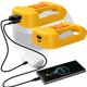 thumbnail image 1 of Adaptador cargador USB DEWDYS para batería Dewalt de 20V y 60V, paquete de 2, 1 of 8