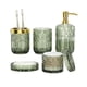 thumbnail image 1 of Juego de accesorios de baño Towoaafu Green Glass, 5 piezas, 1 of 7