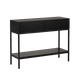 thumbnail image 1 of Mesa Arrimo Relan Mueble Recibidor Con 2 Cajones y Estante Color Negro, 1 of 9