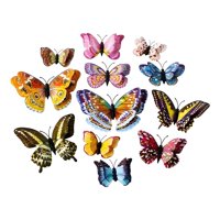 Genérico - Pack 12 Mariposas Con Imán Decorativo Surtido