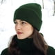thumbnail image 4 of Gorro Scotamalone de punto con puños, verde, para mujer y hombre, 4 of 5