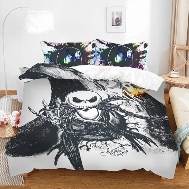 TV Show Jack And Sally Bedding Set ,Single Twin Full Queen King Size, Comforter Bed Set ,Adult Kid Bedroom Bedding Sets Bed Sheets