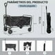 thumbnail image 3 of Carro de Compras Camping Plegable de arrastre 100kg 4 Ruedas, 3 of 3