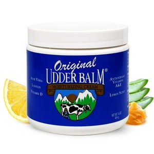 Original Udder Balm - Bálsamo Hidratante Y Calmante Para La Ubre, Original, Tarro De 473 Ml