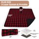 thumbnail image 5 of Manta de exterior Tirrinia Red Plaid impermeable con forro polar, 5 of 7