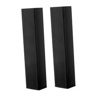Ioensy - 2 Fundas Para Armaduras De Fácil Instalación, Para Eventos, Espectáculos, Bodas, Color Negro, 2 M