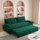 thumbnail image 1 of 73.2" Queen Pull Out Sofa Bed,3-in-1 Convertible Sleeper Sofa,Multi-Functional Velvet Loveseat Bed,Green(Old Sku W1885S00123/W1885S00198), 1 of 3