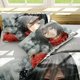 thumbnail image 4 of Att-ack on Gi-ant Eren L-evi Ani-me Soft 3D Pri-nted Du-vet Cover -Bedd-ing Set with Co-mforte-r Cover-, 4 of 5
