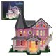 thumbnail image 1 of Set de construcción ZIQILIGHTING Pink Palace House con luces 1349 piezas, 1 of 7