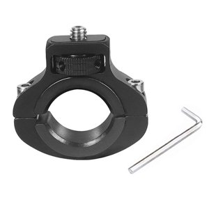 Magideal - Soporte De Montaje En Manillar De Cámara, Adaptador De Cámara Fuerte Con Rosca De 1/4 Para Cámaras Panorámicas De Motocicleta, Cámara De Acción Negro