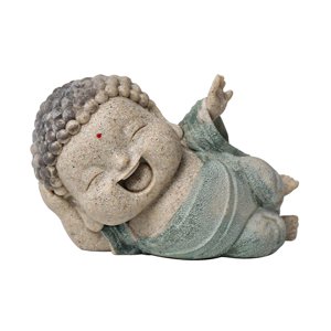 Bothyi - Estatua De Buda De Escritorio, Figura Budista Decorativa Coleccionable Para Estantería.