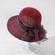 thumbnail image 1 of Women's Wide Brim Straw Bucket Hat with Floral Mesh Fascinator for Church, Weddings, and Beach Sun Protection - Perfect Valentine's Gift, 1 of 5