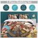 thumbnail image 5 of The Straw Hat Pirates Bed Duvet Cover Funny Anime Cartoon Bedding Sets Lightweight 3 Piece Comforter Sets, 5 of 5
