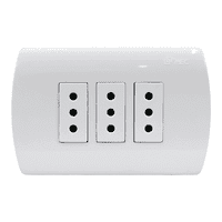 Imec - Toma Corriente Triple 10A Blanco Embutido