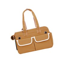 Magideal - Bolsa De Transporte Para Mascotas, Bolsa De Transporte Para Perros Pequeños, Bolsa De Transporte Portátil Con Cierre De Cremallera Para Gatos, Bolsa D Marrón