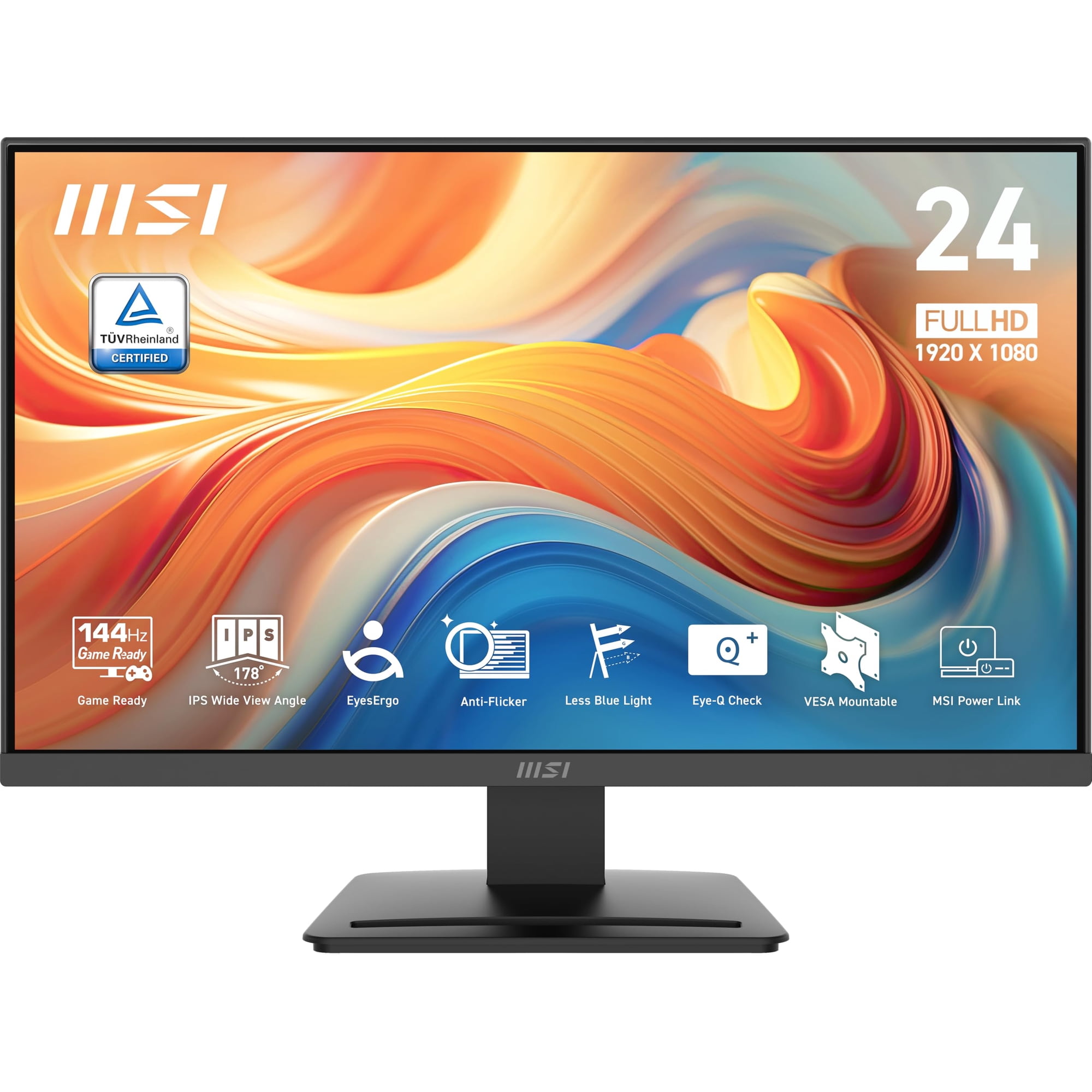 Monitor Msi Pro Mp243l E14 24 Pulgadas 1920 X 1080 Fhd 144 Hz