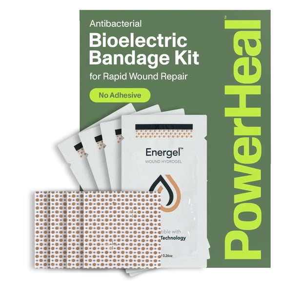 Kit de vendaje bioeléctrico PowerHeal para el cuidado de heridas, paquete de 4