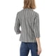thumbnail image 3 of INSPIRE CHIC Blazer de Mujer a Rayas 3/4 Mangas Casual Abierto al Frente con Solapa en Pico XS Gris Oscuro, 3 of 8