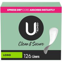 U By Kotex - Panty Liners U De Kotex Clean & Secure Light 126 Unidades