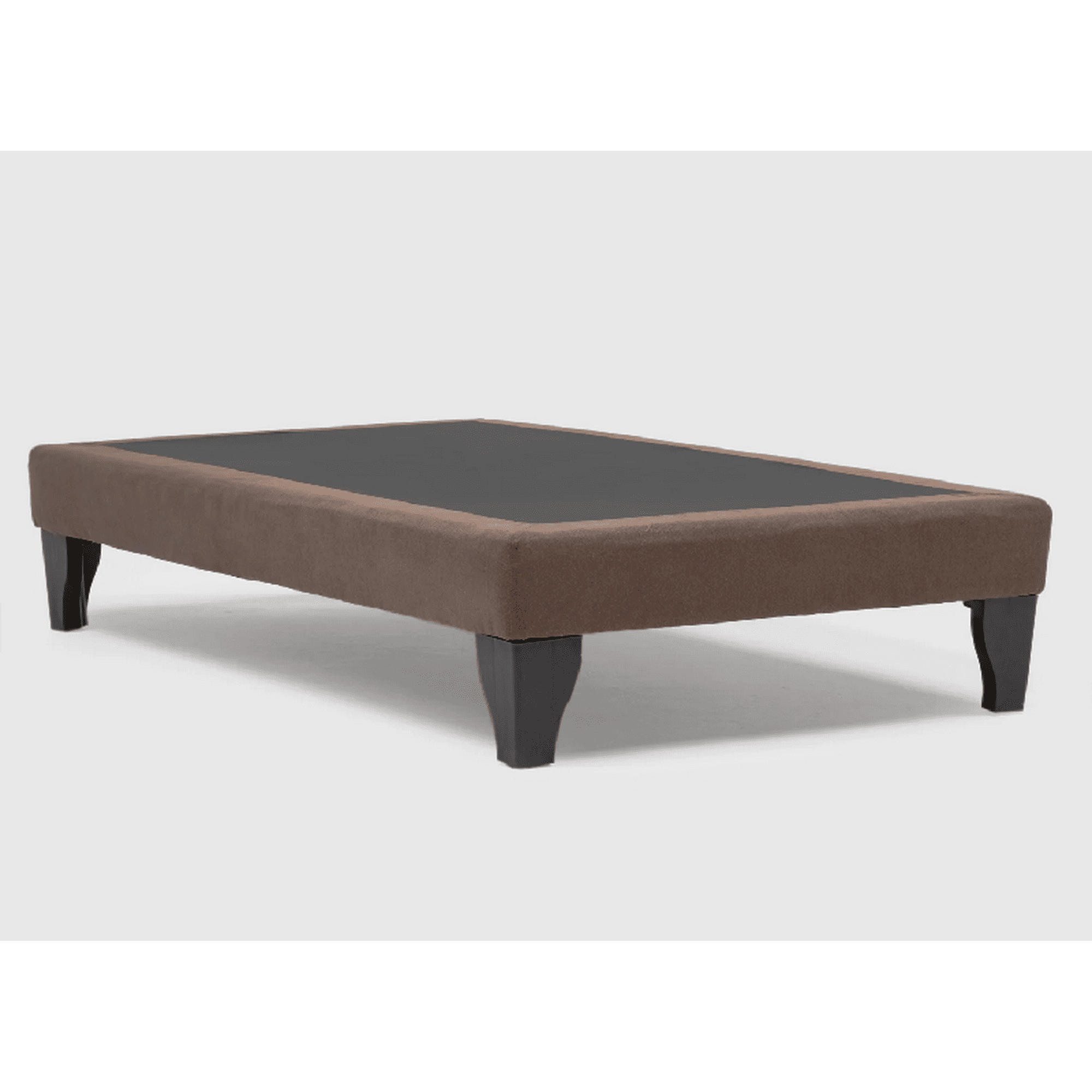 Kerabaalshop - Base De Cama De 1 Plaza Felpa Marron 90x190cm