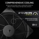 thumbnail image 4 of Ventilador CORSAIR RS140 de 140 mm PWM Daisy-Chain de bajo ruido negro, 4 of 6