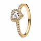 thumbnail image 3 of Anillo Elevated Heart Baño de Oro de 14k Talla 54, 3 of 4