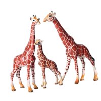 Magideal - Figuras De Jirafa De 3 Piezas, Juguetes Educativos Divertidos, Accesorios De Enseñanza, Figuras De Jirafa De Simulación, Animales Para Niños De 3 Años Nueva Suite Jirafa