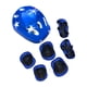 thumbnail image 2 of 7 piezas/juego de casco de bicicleta para niños, casco de patín con rodilleras, coderas y muñequeras, casco de patineta para adolescentes para niñas p Azul, 2 of 5