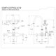 thumbnail image 2 of Grifo de bañera Kingston Brass CC7T5 de montaje en pared con caño de 8,75 cm, 2 of 2