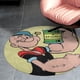 thumbnail image 4 of La Nueva Hora de Popeye Alfombra Redonda de Felpa Coral, Antideslizante, No Desprende Pelusas, Lavable y Duradera para Salón, Dormitorio y Habitación de Niños 60cm, 4 of 6