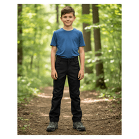 Genérico - Pantalon Softshell Cintura Mixta Para Niños Con Micropolar Senderismo