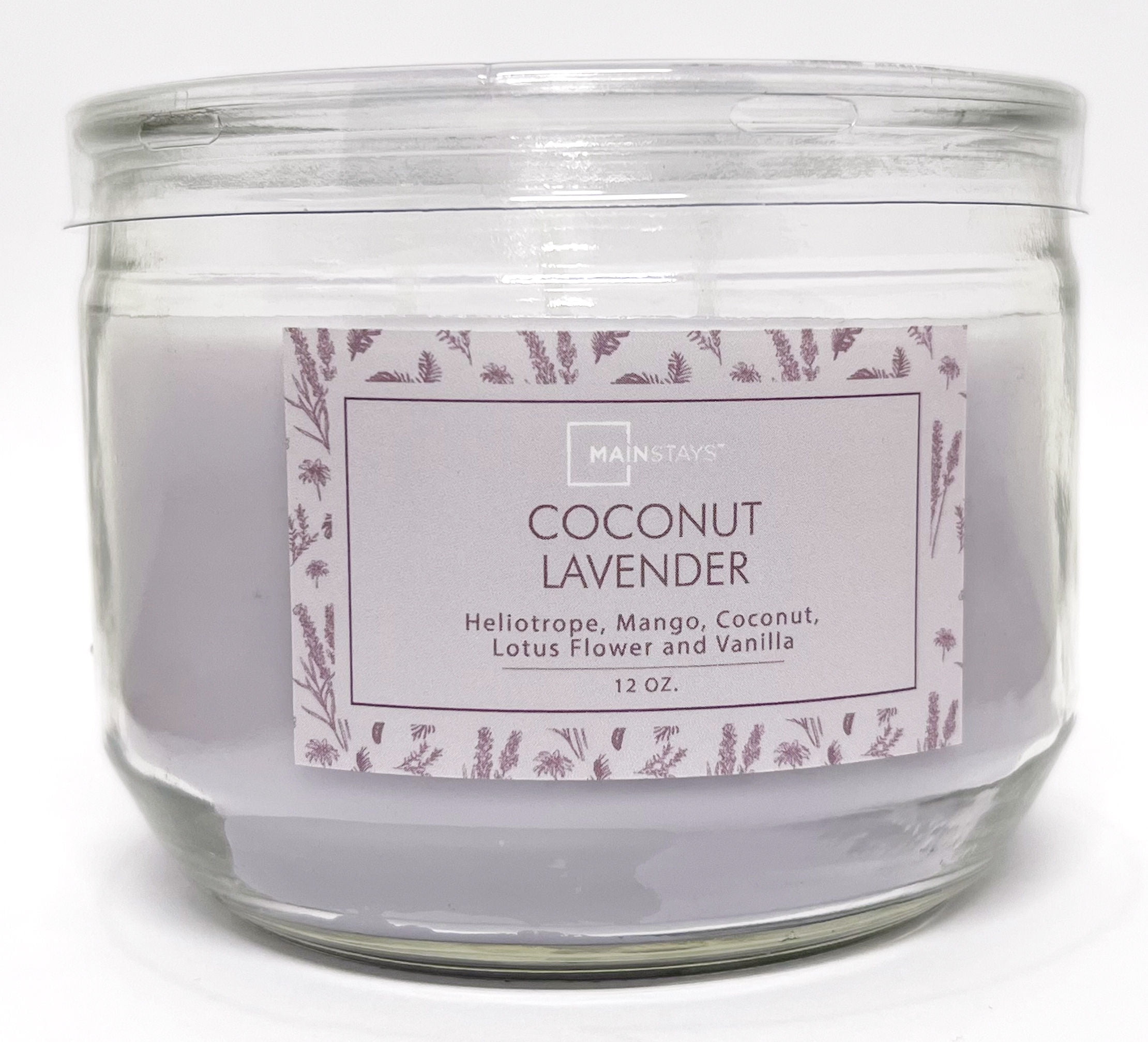 Mainstays - Velas Y Esencias Aromática Coconut Milk & Lavender Morado