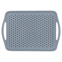 Atmosphera - Bandeja Antideslizante Gris 45X32Cm